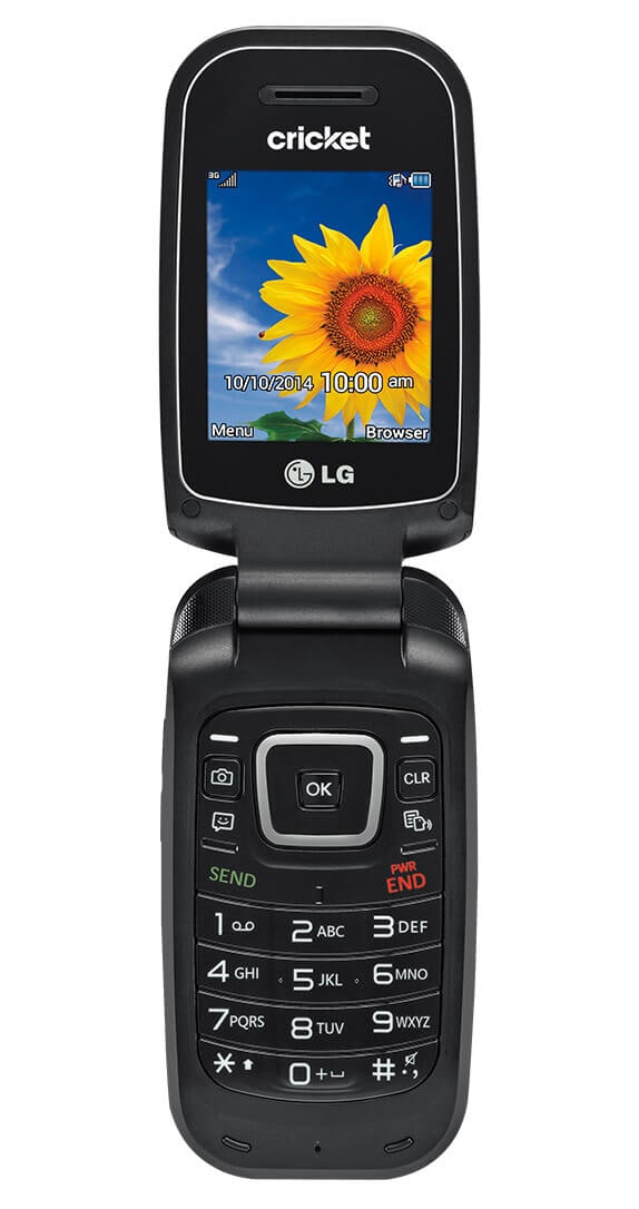 LG True Flip Phone Basic Cell Phones Prepaid Cricket