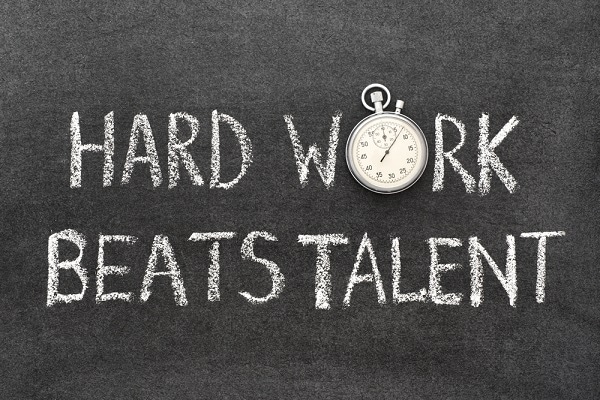hard work beats talent