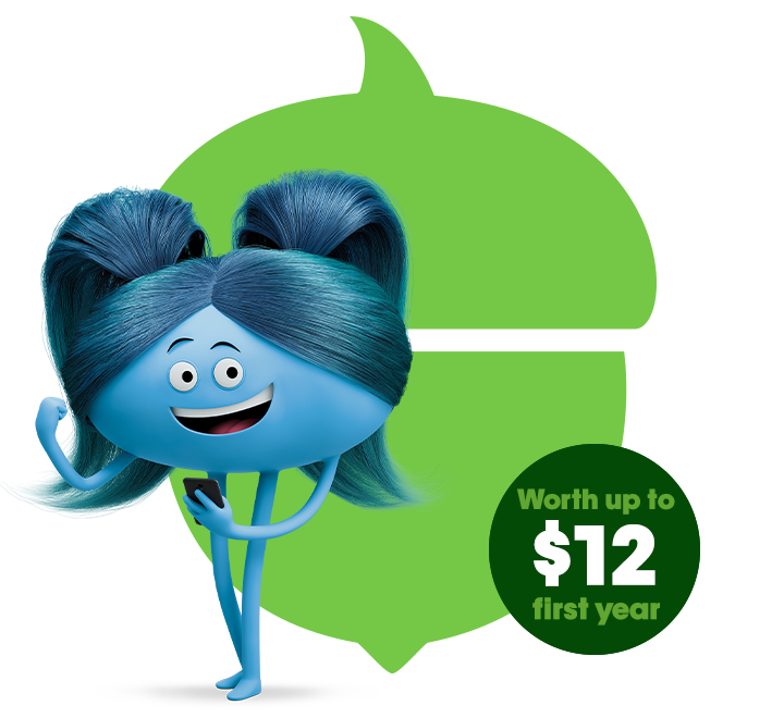 Acorns worth up to $12 first year