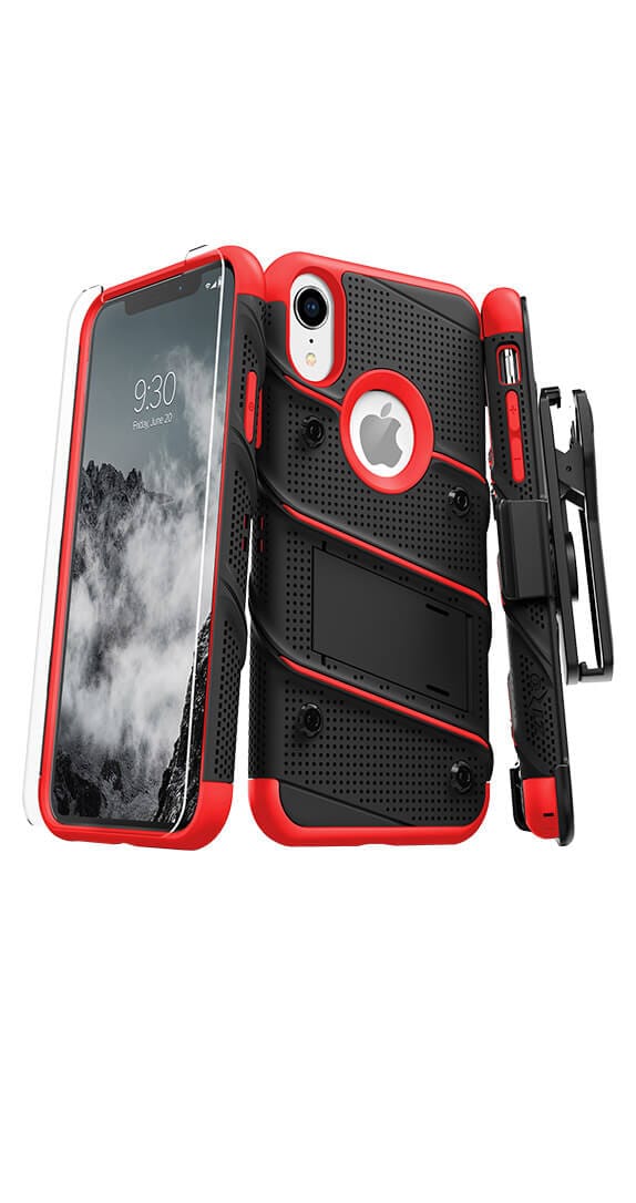 Zizo Bolt Cover w/Kickstand & Holster for iPhone XR