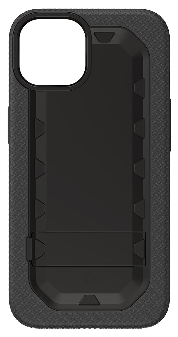 Quikcell ADVOCATE Dual Layered Kickstand - iPhone 14 – Armor Black