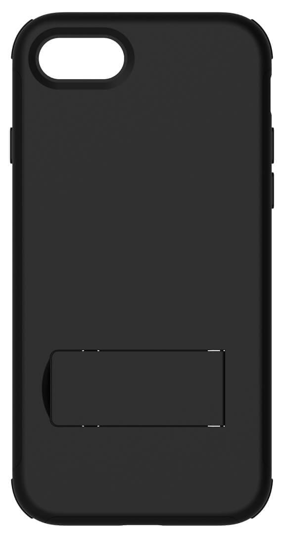 Quikcell Apple iPhone SE 2020-22 ADVOCATE Dual-Layer Kickstand Case - Matte Black
