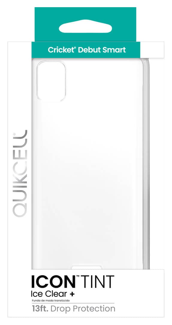 Quikcell ICON TINT Transparent Protective Case - Cricket Debut Smart - Ice