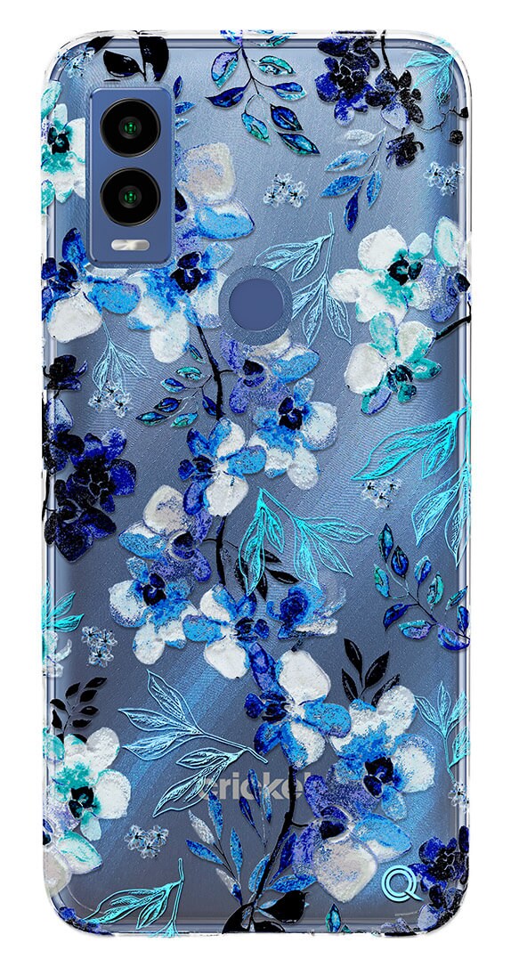 Quikcell ICON Fashion Case - Cricket Innovate E 5G - Azure Orchis