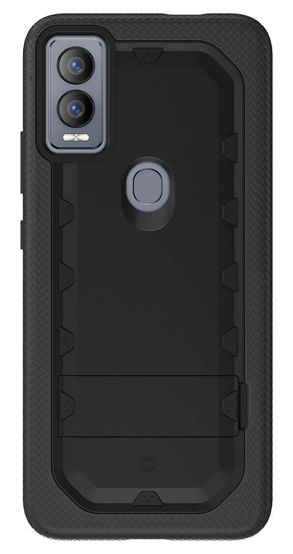 Quikcell Cricket Magic Grand ADVOCATE Dual-Layer Kickstand Case – Armor Black