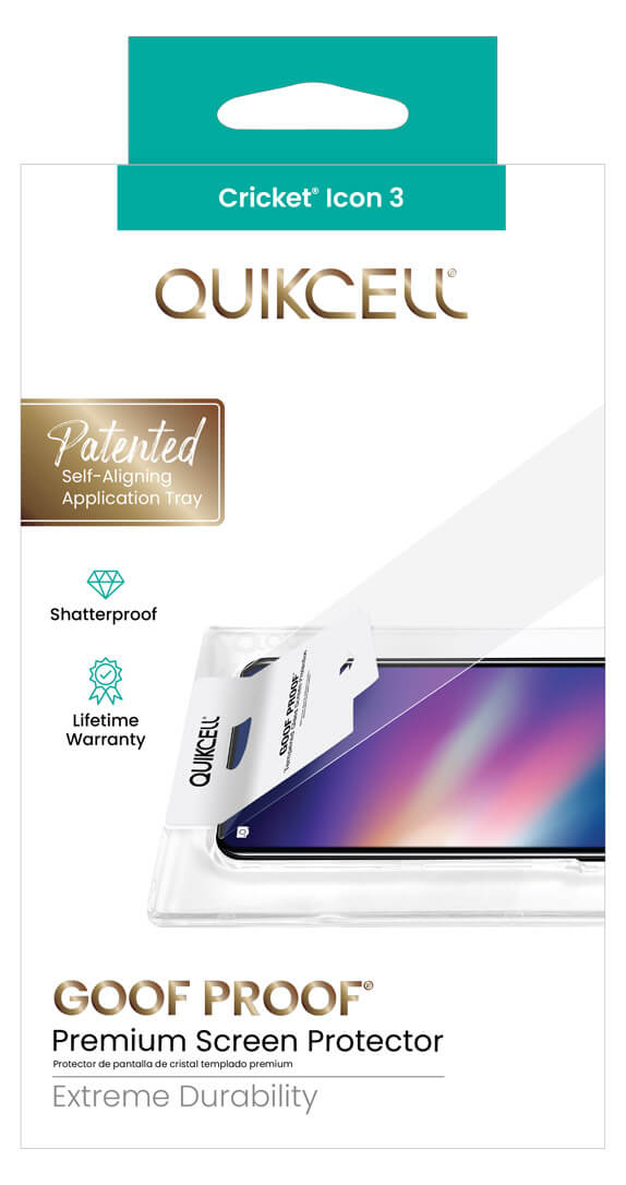 Quikcell Goof Proof Tempered Glass for Cricket Icon 3