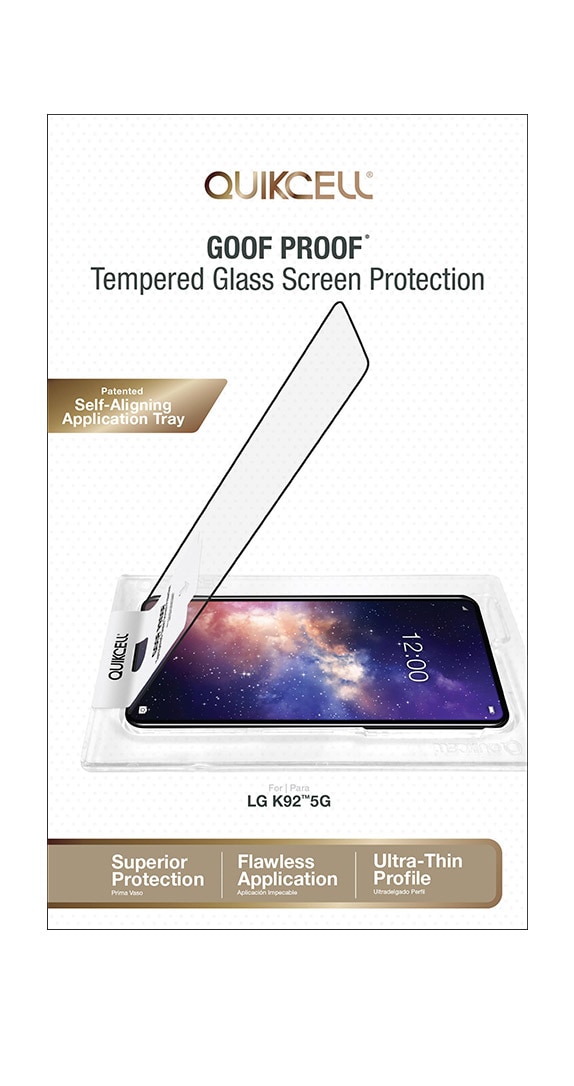 Quikcell Antimicrobial Tempered Glass for LG K92 5G