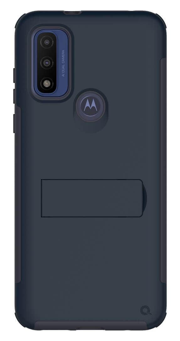 Quikcell Moto g Pure ADVOCATE Series Multilayer Kickstand for Case  - Slate Blue