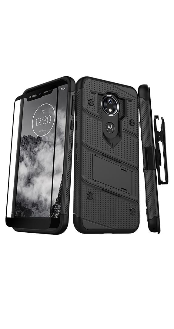 Zizo Bolt Cover with Kickstand and Holster for Moto G7