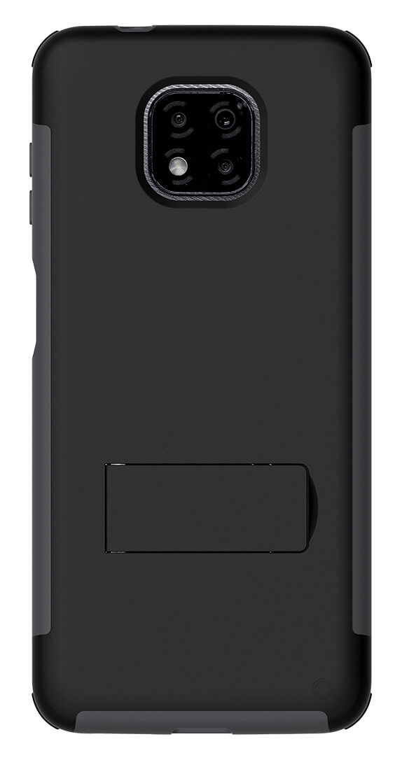 Quikcell moto g power Dual-Layer Kickstand - Matte Ebony