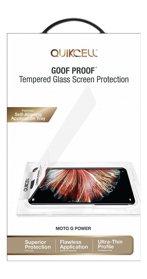 Quikcell Goof Proof Tempered Glass for moto g power