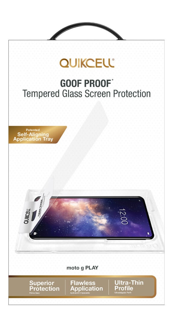 Quikcell Goof Proof Tempered Glass for moto g PLAY	