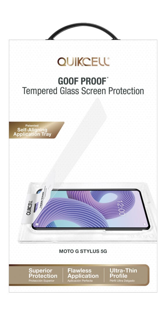 Quikcell GOOF PROOF Tempered Glass for moto g stylus 5G