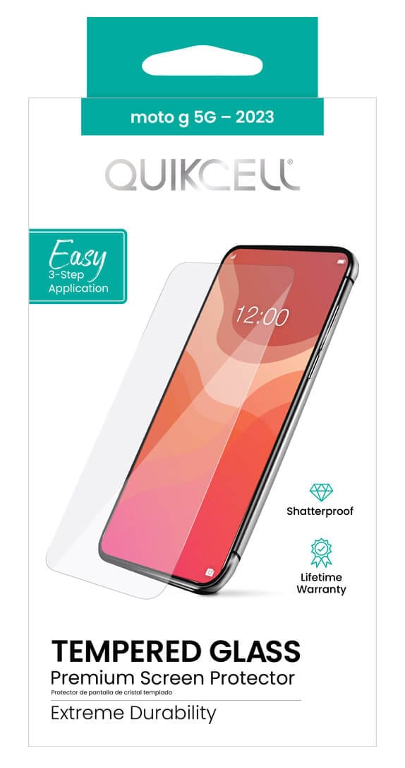 Quikcell Tempered Glass Screen Protector for Motorola Moto G 5G