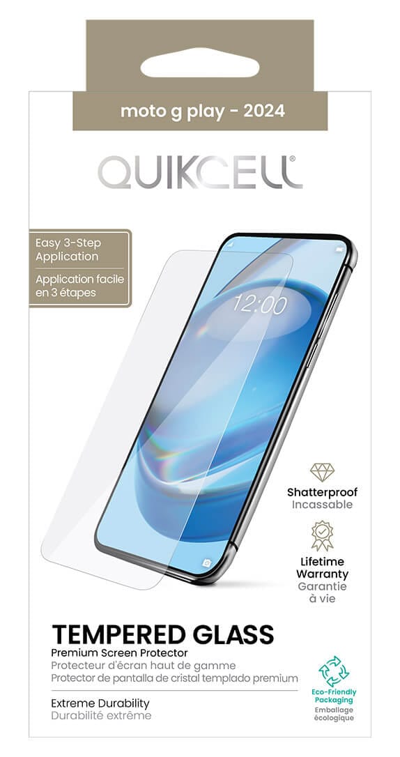 Quikcell Moto g play - 2024 Tempered Glass Screen Protector