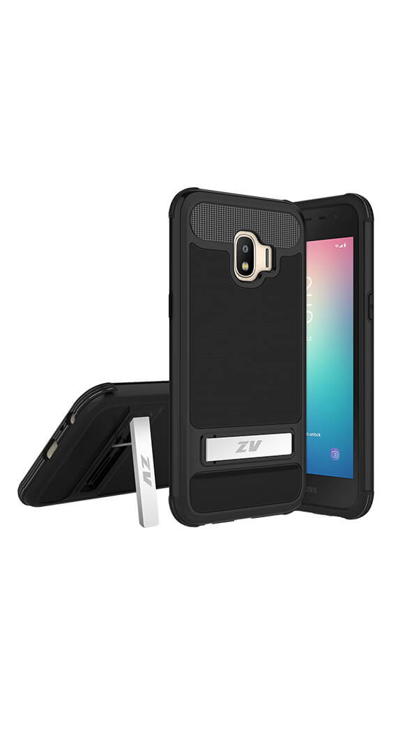 Zv Hybrid Cover For Samsung Galaxy J2 Pure Black Cell Phone Accessories Cricket Wireless