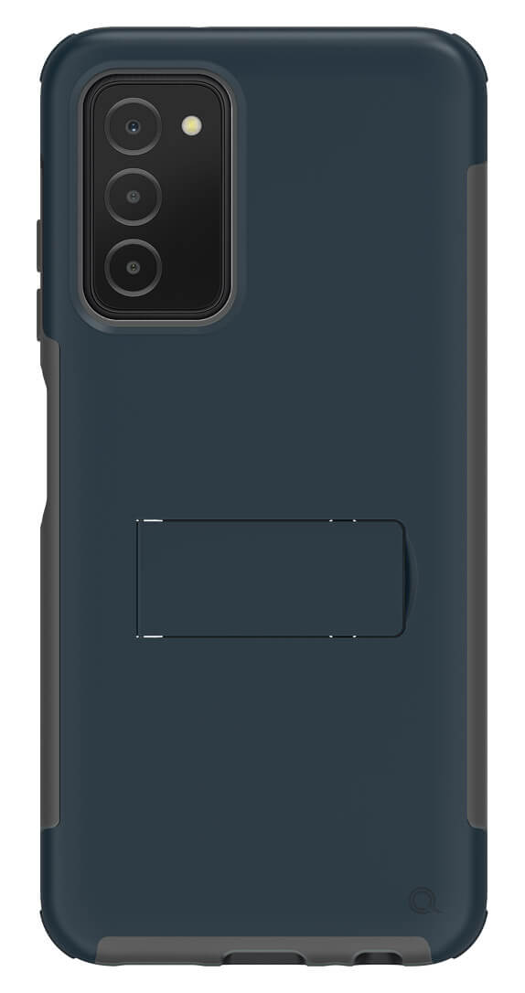 Quikcell Samsung A03s ADVOCATE Multilayer Kickstand for Case - Slate Blue | Blue | Cell Phone Accessories | Cricket