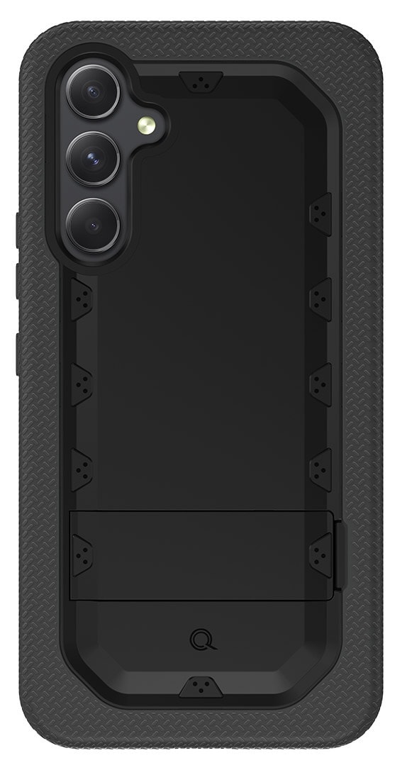 Quikcell Grand ADVOCATE Dual-Layer Kickstand Case - Samsung Galaxy A54 5G – Armor Black