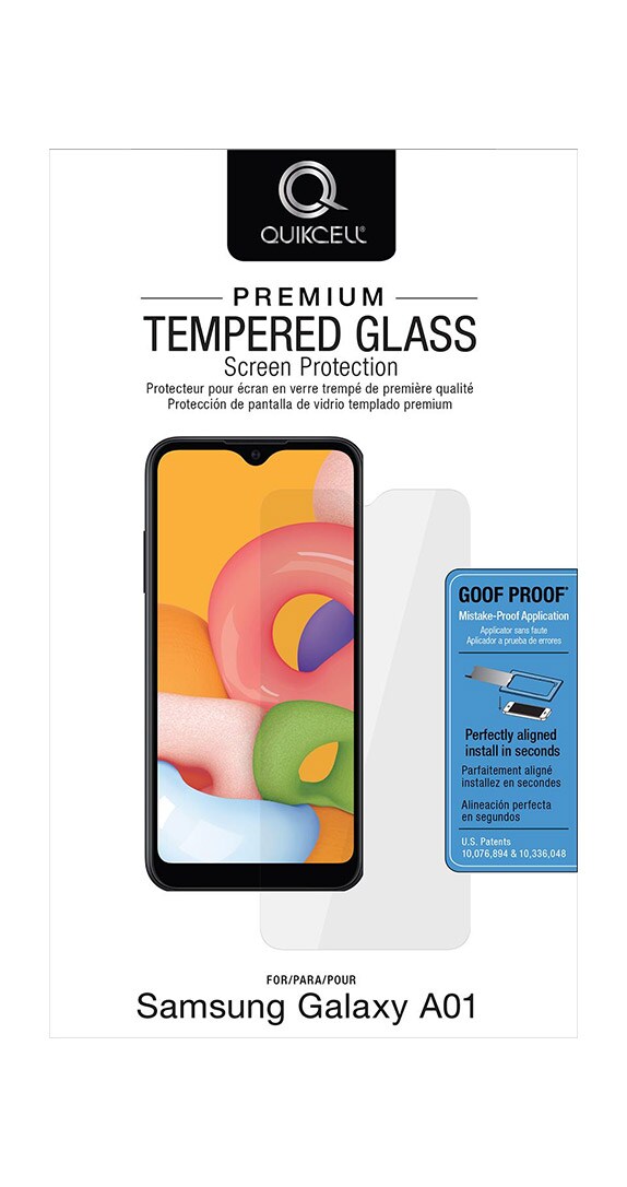 QuikCell Tempered Glass for Samsung Galaxy A01