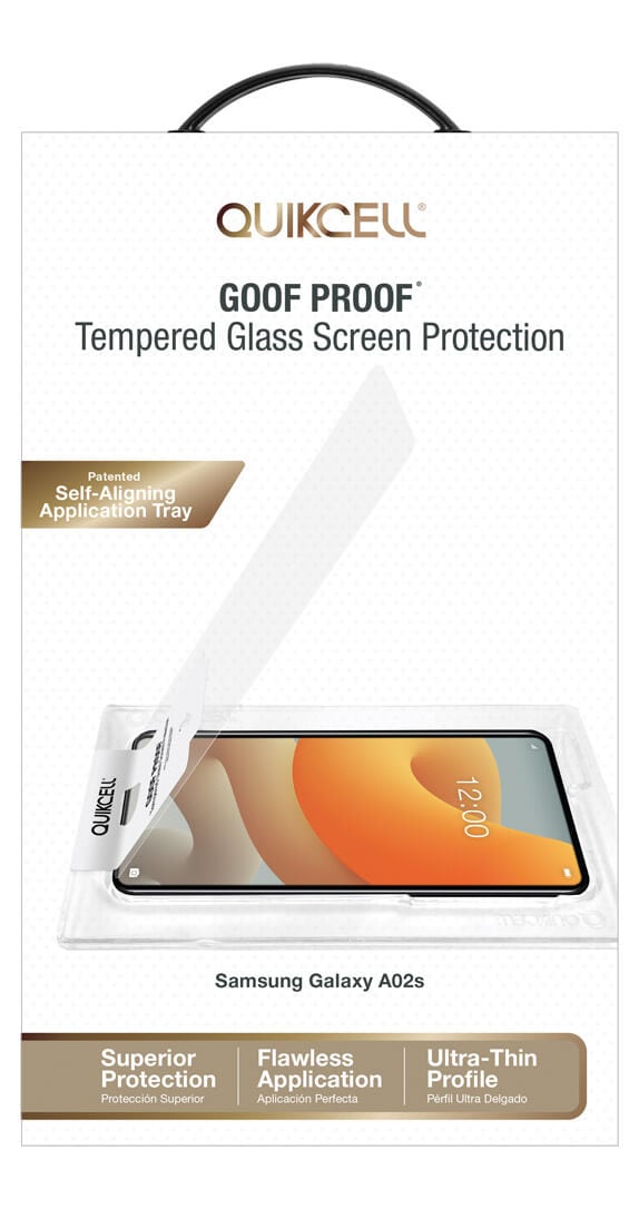 Quikcell Goof Proof Tempered Glass for Samsung A02s