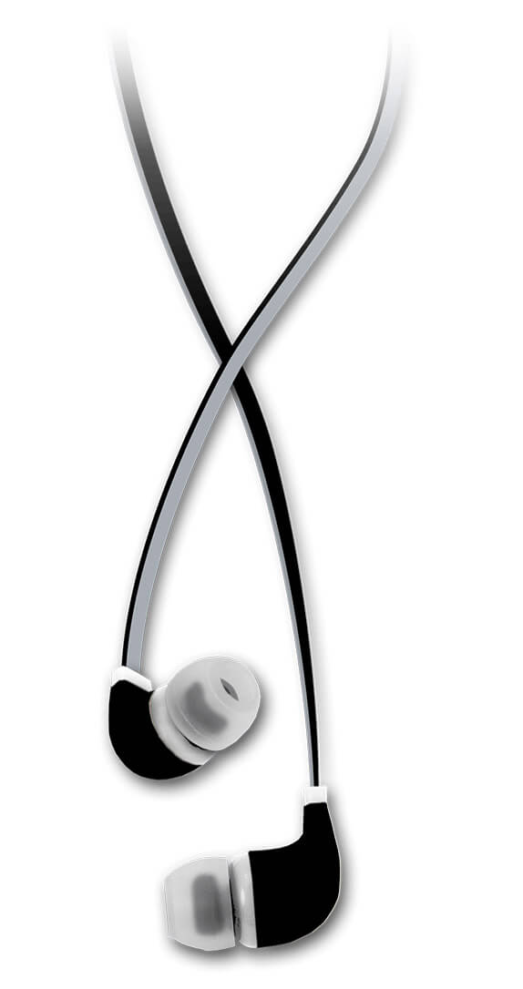 Quikcell Color Burst Earphones with Handsfree Mic Black Accessories