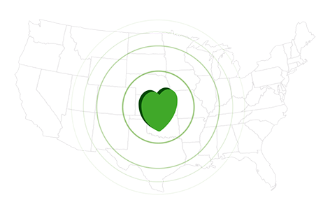 Coverage map illustration