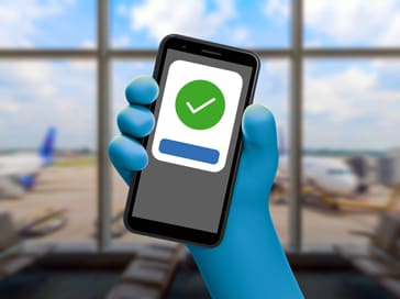 Phone showing an eSIM compatibility check