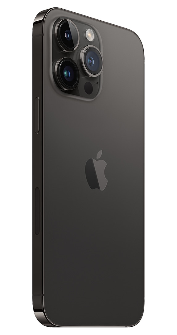 Side of Apple iPhone 14 Pro Max (Cricket CPO)