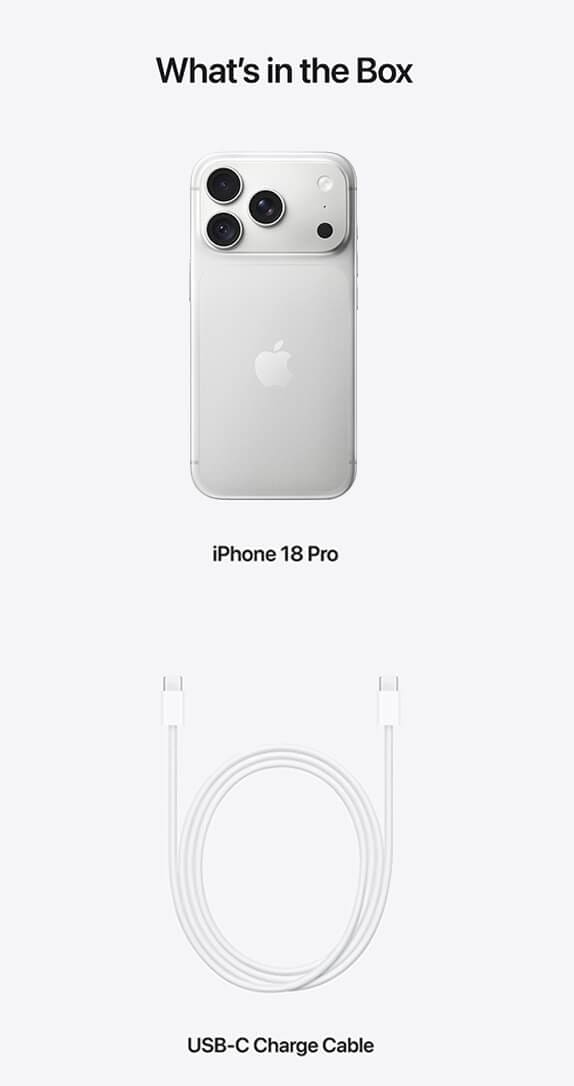 Back of Apple iPhone 18 Pro