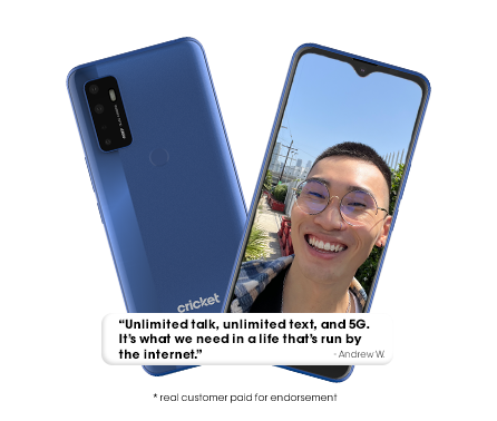 "Unlimited Talk, Unlimited Text, and 5G. It's what we need in a life that is run by the internet" Quote from Andrew  W.
