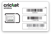 Tarjeta SIM Universal de Cricket