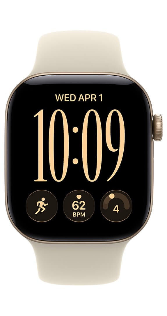 Apple Watch Series 12 42mm Light Gold Aluminum Case with Sand