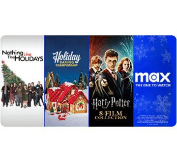 Programas de Max: nothing like the holiday, holiday baking championship, películas de Harry Potter