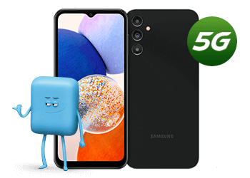 Image Samsung Galaxy A14 5G with Cricket Character